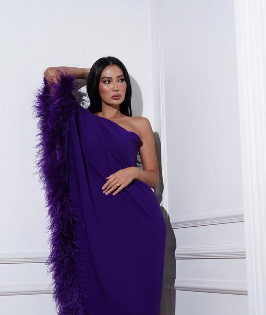 # Embrace Winter Elegance: The Allure of Feather Dresses - Hissa Line
