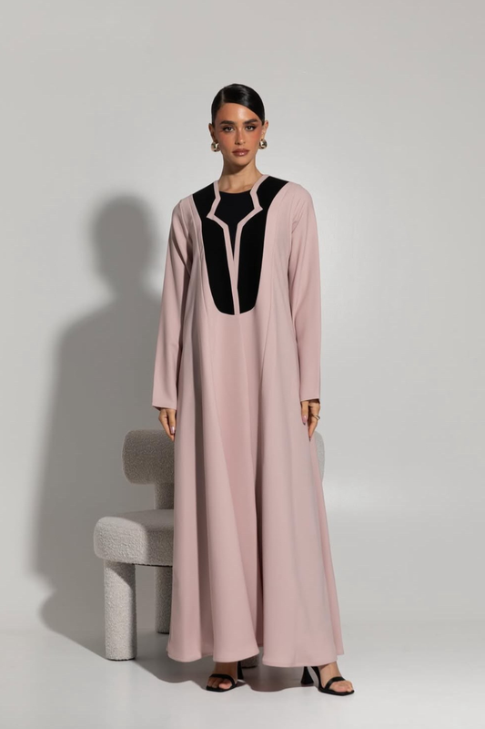 CONTRAST ABAYA